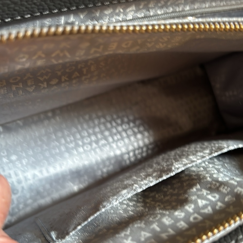 Kate Spade Mulberry Street Gray Pebbled Leather Crossbody Hand Bag- Gorgeous! - Picture 11 of 13